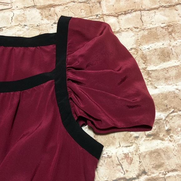 Cynthia Steffe Silk Cap-Sleeve Blouse - Picture 5 of 8